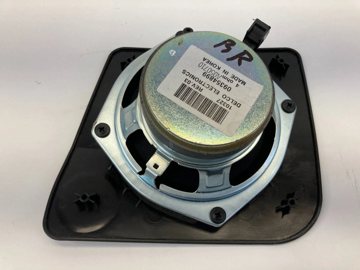 04-06 CADILLAC SRX REAR RIGHT BACK SIDE DOOR AUDIO SPEAKER W/ COVER 09354899