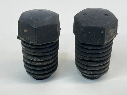 2005-2010 PONTIAC G6 FR HOOD STOP BUMPER CUSHION SUPPORT ADJUSTER PLUG PAIR OEM
