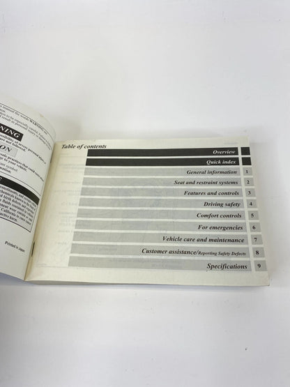 2008 08 MITSUBISHI LANCER WARRANTY & MAINTENANCE MANUAL QUICK GUIDE BOOK OEM