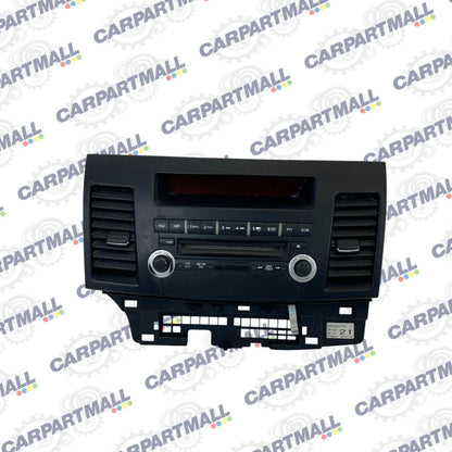 08 09 MITSUBISHI LANCER DASH PANEL RADIO AM/CD PLAYER W A/C VENTS 8002A377XA OEM