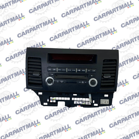 08 09 MITSUBISHI LANCER DASH PANEL RADIO AM/CD PLAYER W A/C VENTS 8002A377XA OEM