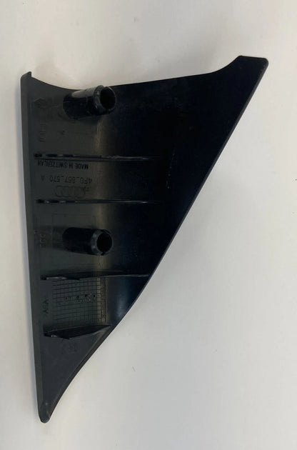 06-11 AUDI A6 REAR RIGHT INTERIOR DOOR CORNER COVER TRIM PANEL 4F0-857-570-A OEM