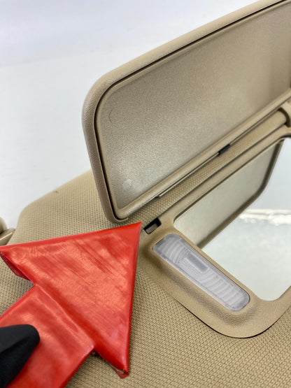 2003-2007 Honda Accord COUPE Right Side Sun Visor Sunvisor w/ Lights & Mirror