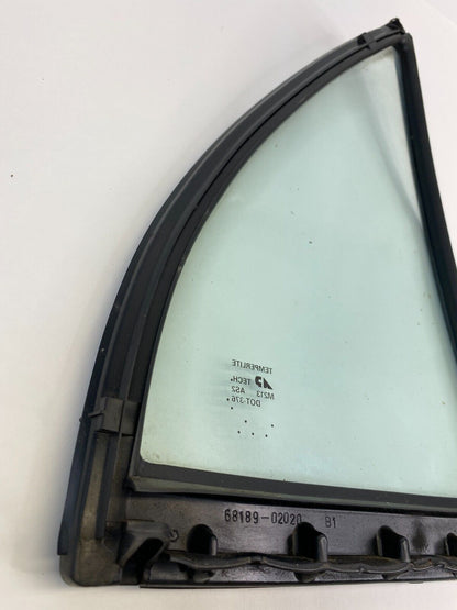 1998-2002 Toyota Corolla Rear Left Driver Quarter Vent Window Glass 68189-02020