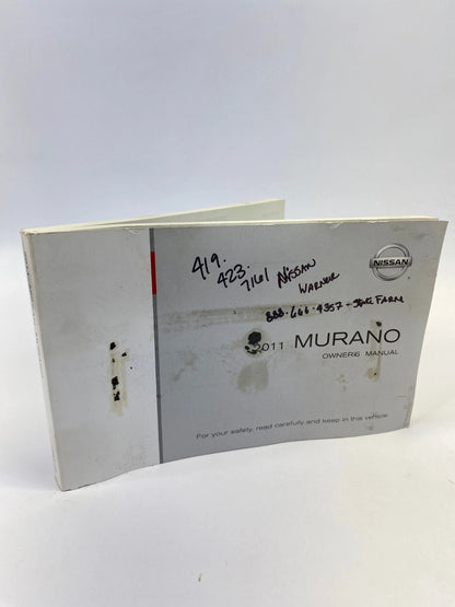2011 NISSAN MURANO OWNERS MANUAL HANDBOOK BOOKLET USERS GUIDES CASES OEM FACTORY