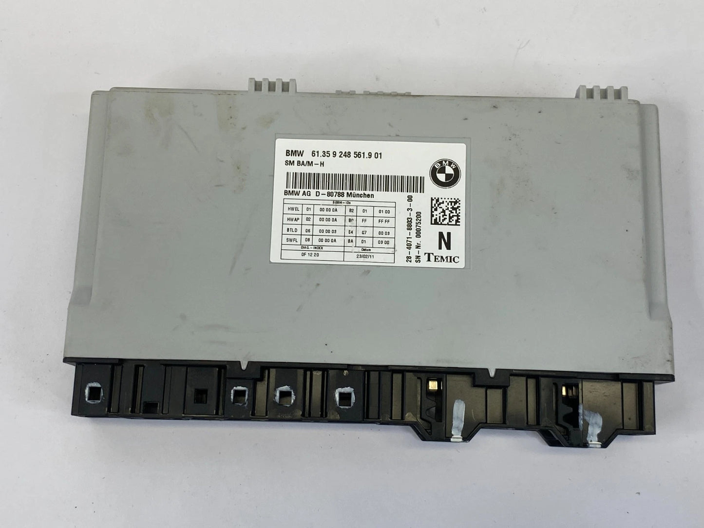 2011-2017 BMW X3 FRONT POWER SEAT CONTROL MODULE UNIT 6135-9-248-561-9 OEM