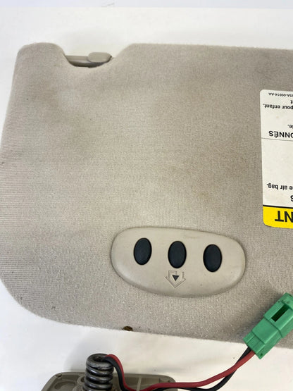 2007-2010 Ford Edge Left & Right Sunvisor Sun Visor SET w Garage Door Opener