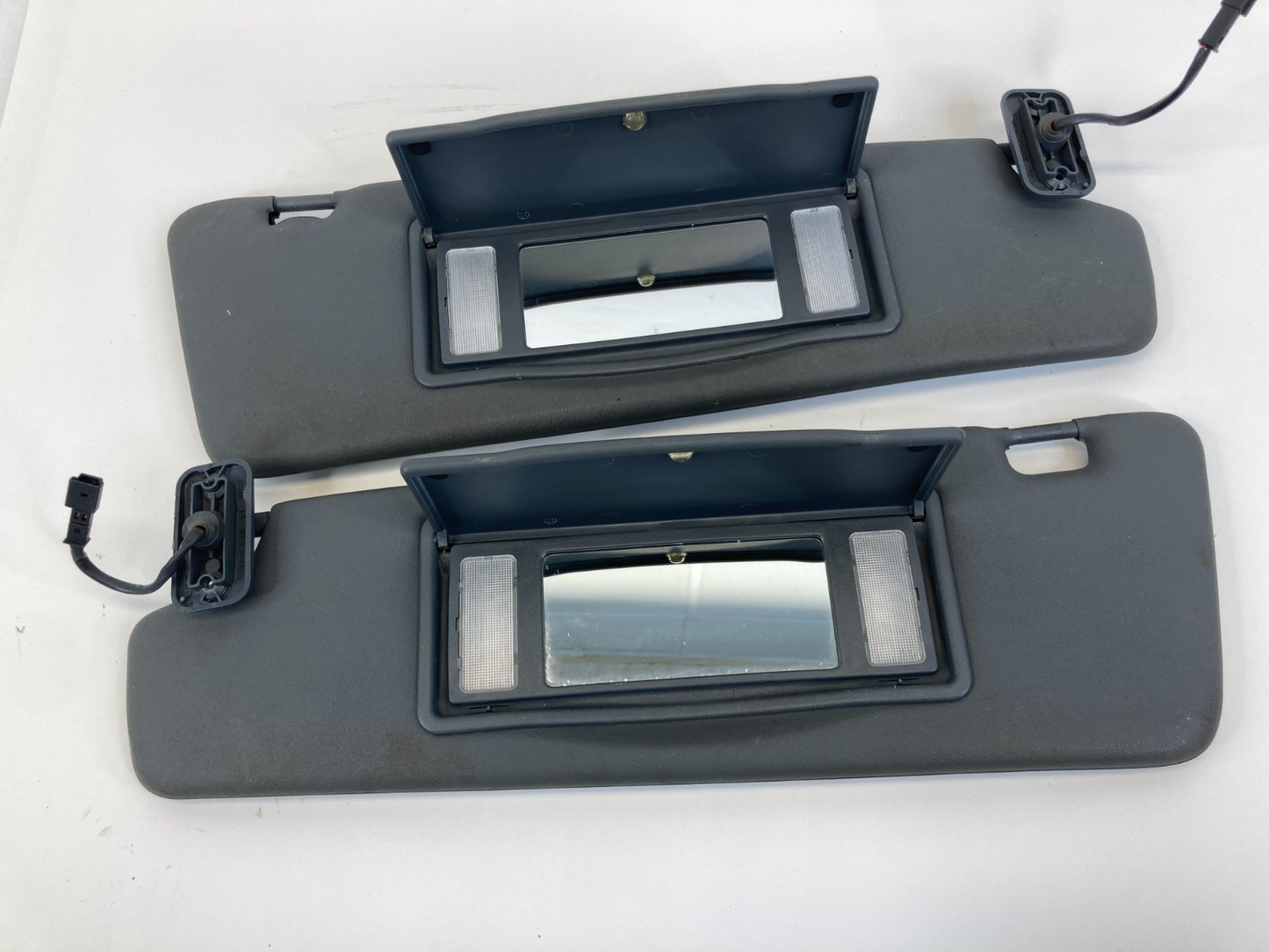 04-11 Saab 9-3 Convertible Left & Right Sunvisor Sun Visor Shade Set Pair OEM