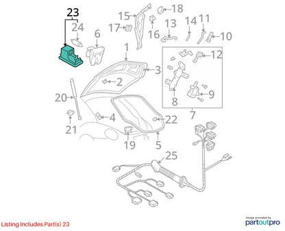 2001-2005 VOLKSWAGEN PASSAT WAGON 4-DR REAR RIGHT DOOR COURTESY LIGHT 3B0947415B