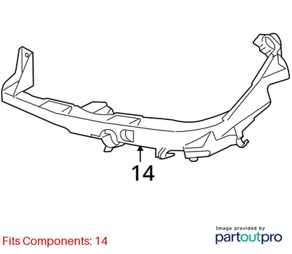07-10 BMW 328i 08 335XI LEFT DRIVER SIDE HEADLIIGHT SUPPORT BRACKET 51117154723