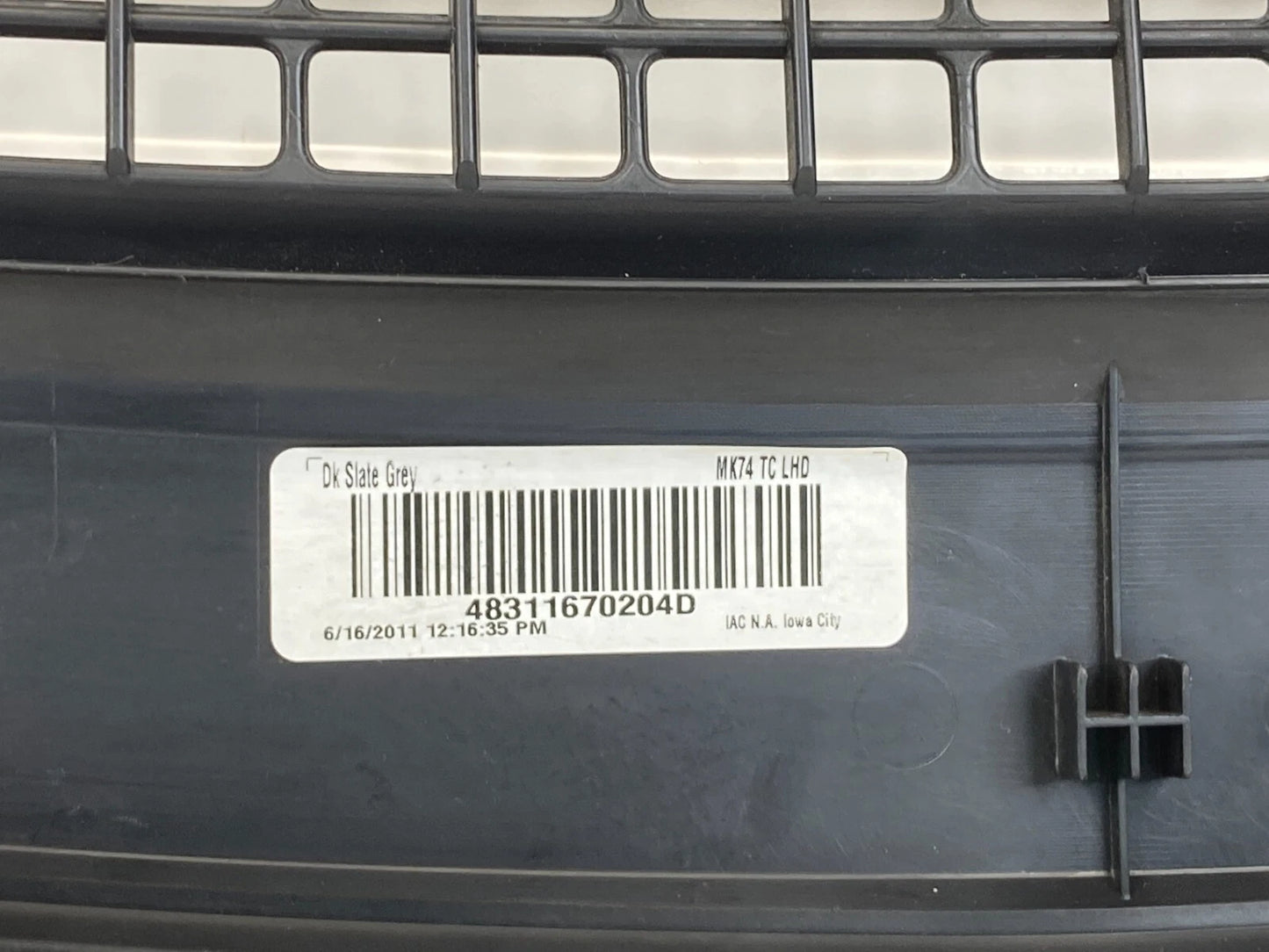 2007-2017 JEEP PATRIOT FRONT UPPER DASH DEFROST COVER TRIM PANEL 1HM51TRMAB OEM