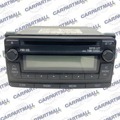 2012 2013 TOYOTA COROLLA AM/FM CD PLAYER RADIO RECEIVER 86120-02F90 OEM