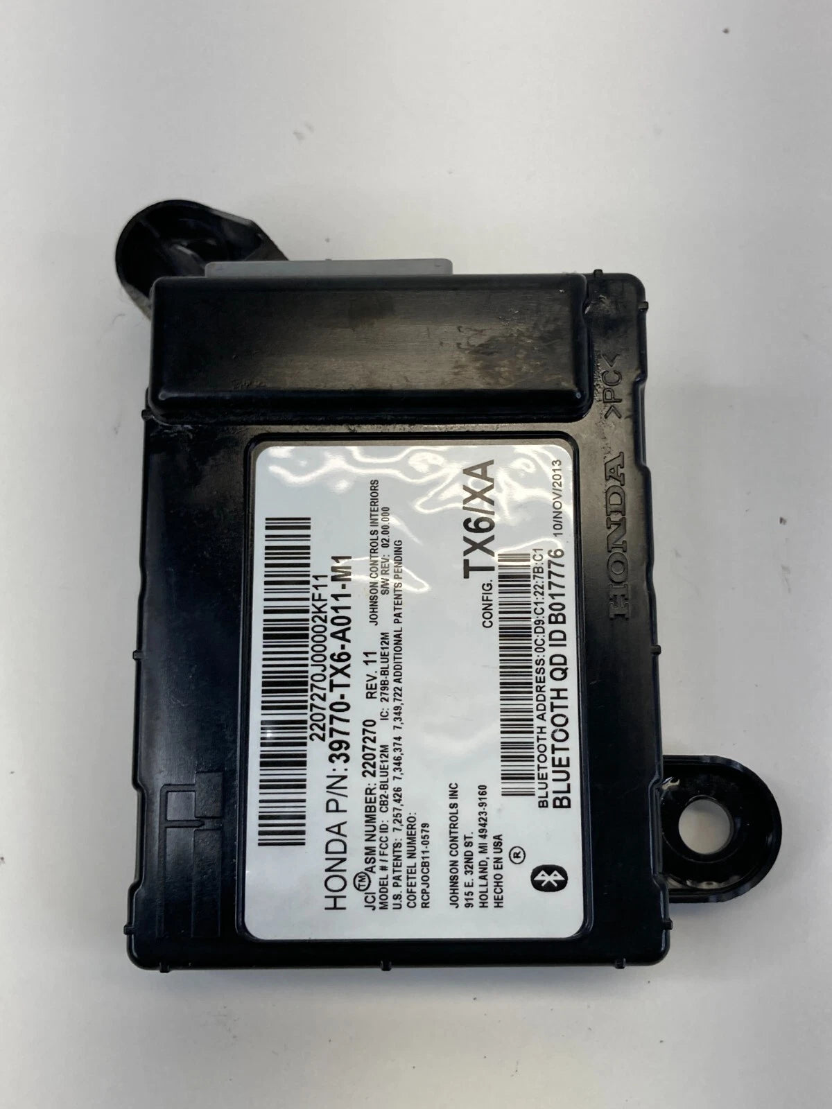 2013-2022 ACURA ILX BLUETOOTH COMMUNICATION CONTROL MODULE 39770-TX6-A011-M1 OEM