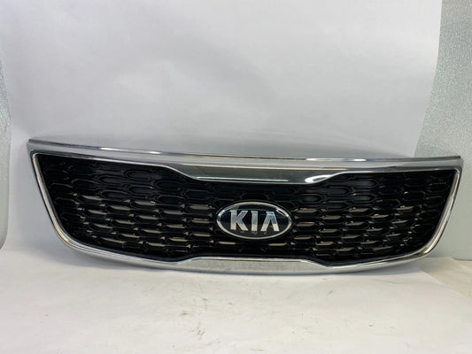 2014 2015 KIA SORENTO FRONT BUMPPER UPPER GRILLE W/ CHROME TRIM 86350-1U500 OEM