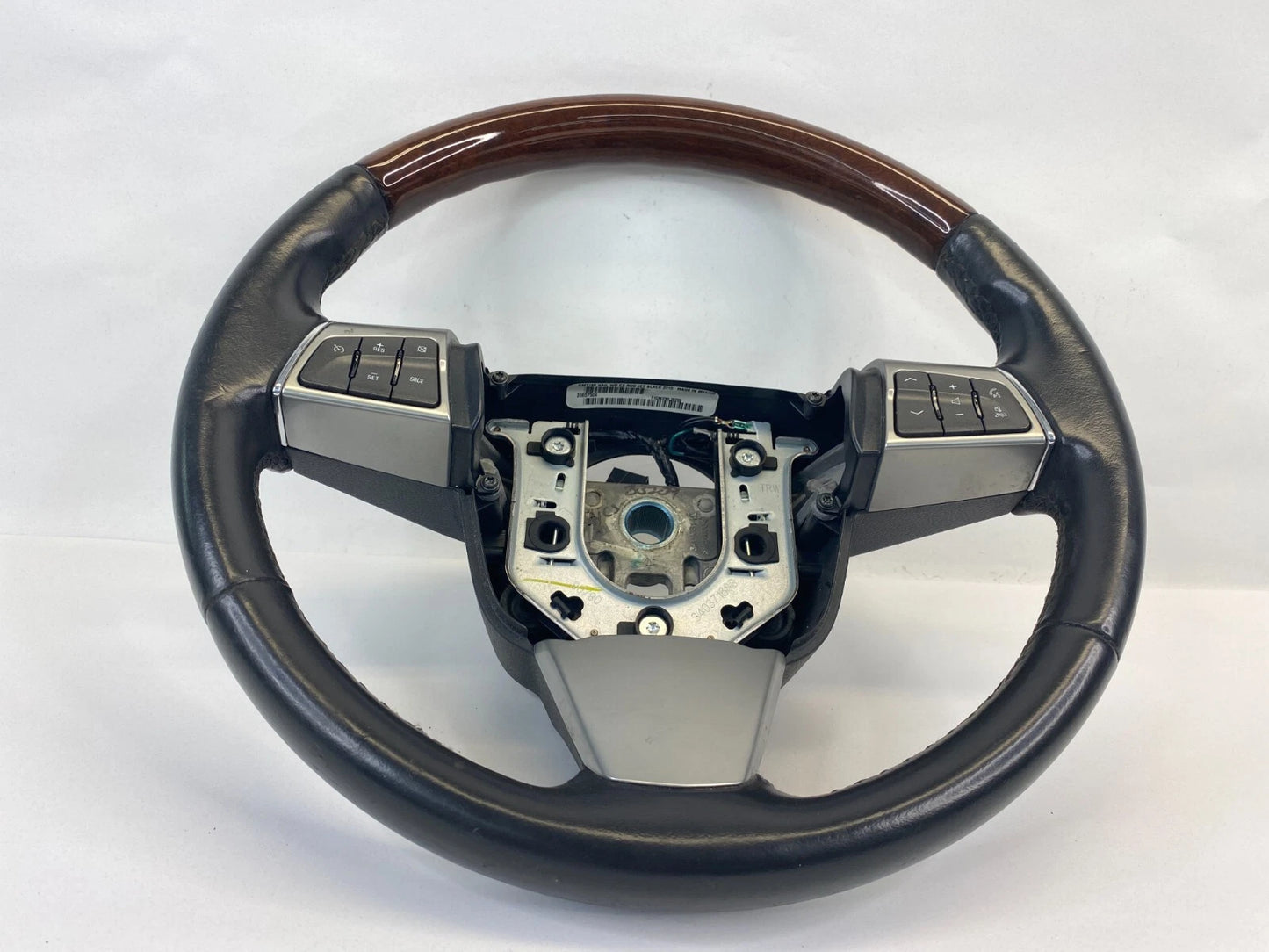 2010 CADILLAC SRX STEERING WHEEL W/ AUDIO & CRUISE CONTROL SWITCHES 20857504 OEM