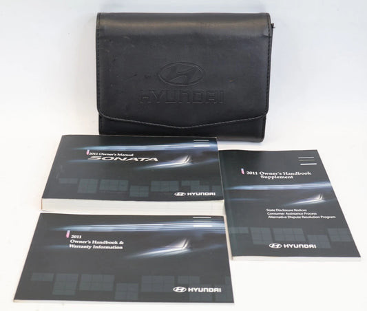 2011 HYUNDAI SONATA OWNERS MANUAL SET WITH CASE USER GUIDES BOOKLETS OEM FACTORY