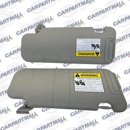 2014-2018 MAZDA 3 SUN VISOR SHADE PAIR SET DRIVER & PASSENGER SIDES GRAY OEM