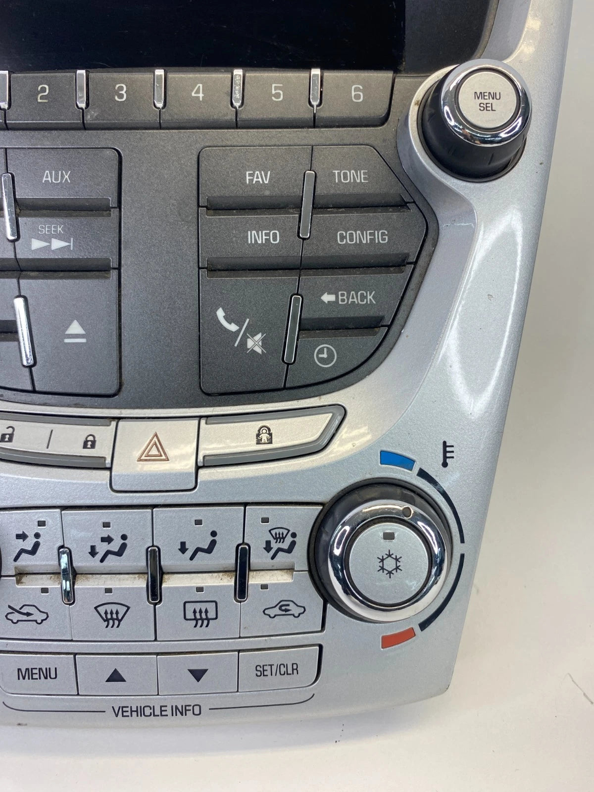 10 11 CHEVY EQUINOX AC HVAC CLIMATE CONTROL SWITCH RADIO DASH SCREEN 20920042