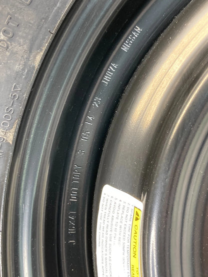 2010-2020 NISSAN ROGUE WHEEL SPARE TIRE COMPACT DONUT RIM T155/90D16 110M OEM