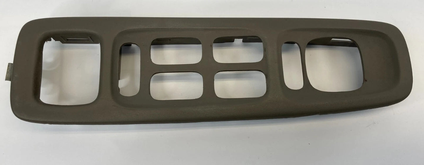 2000-2005 CADILLAC DEVILLE SEDAN FRONT LEFT DOOR MASTER WINDOW SWITCH BEZEL OEM