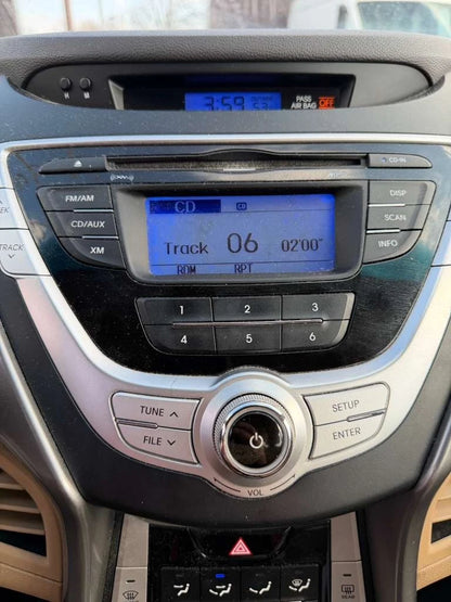 2011-2013 HYUNDAI ELANTRA RADIO AM/FM RECEIVER 6 DISC CD MP3 96170-3X150BLH OEM