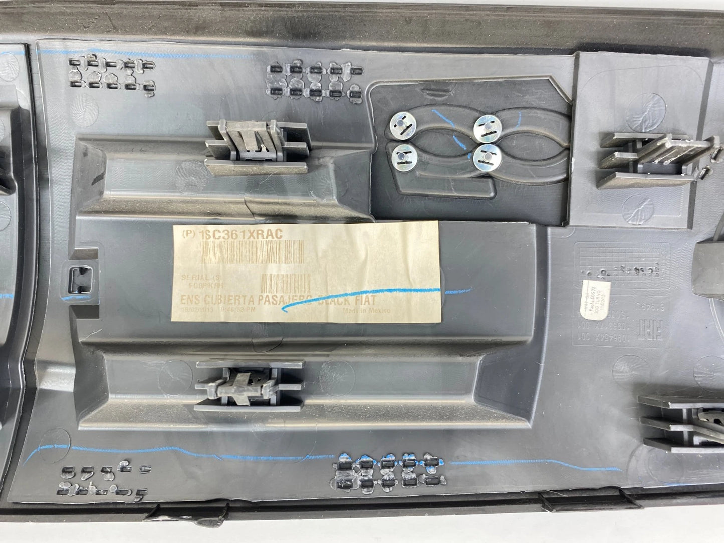 2012-2015 FIAT 500 DASH TRIM VENT BEZEL PANEL W SWITCHES 1SC361XRAC OEM