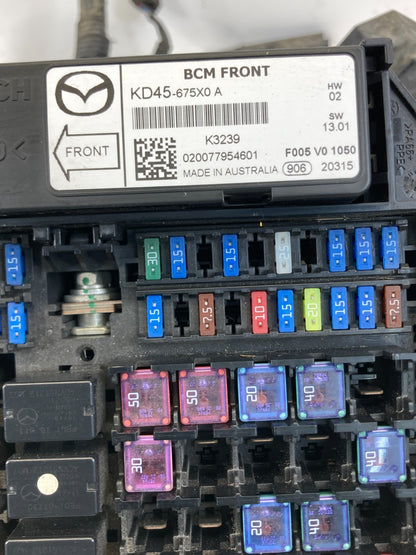 2013-2018 Mazda CX-5 CX5 Engine Fuse Relay Box Body Control Module KD45-675X0