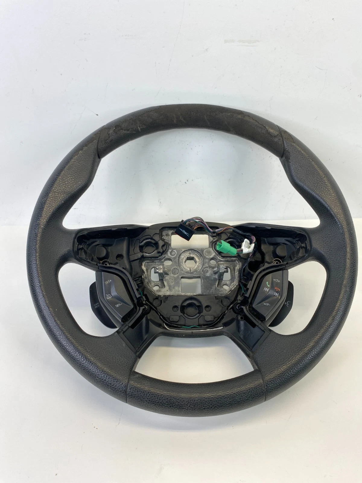 2012-2014 FORD ESCAPE STEERING WHEEL W/ CRUISE & AUDIO CONTROL SWITCH OEM