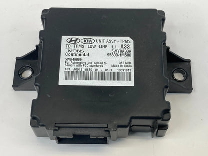 2010-2013 KIA FORTE AT TPMS TIRE PRESSURE CONTROL MODULE UNIT 95800-1M500 OEM