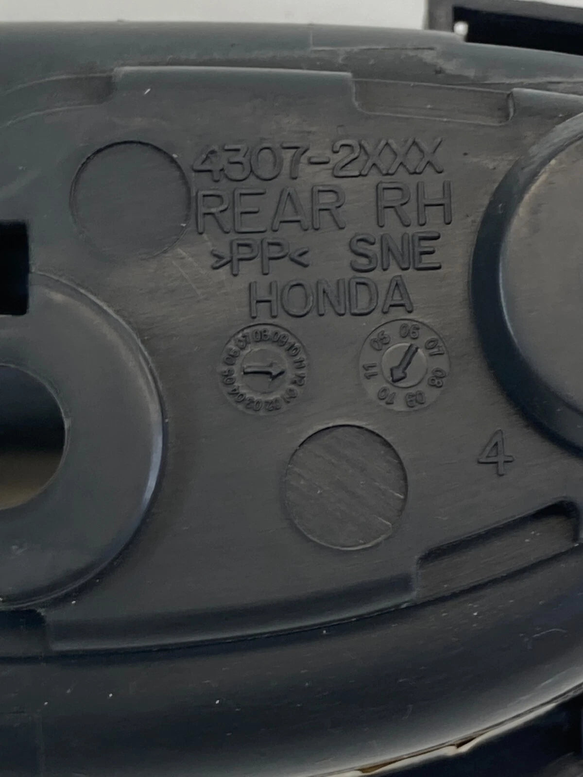 2006-2011 HONDA CIVIC SEDAN REAR RIGHT INTERIOR DOOR HANDLE ASSY 4307-2XXX OEM