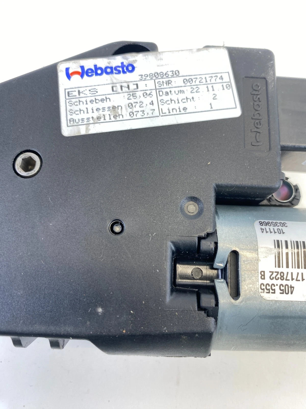 2011-2018 VOLVO S60 SUNROOF SUN ROOF MOTOR ASSEMBLY 4N51-F53508AD OEM