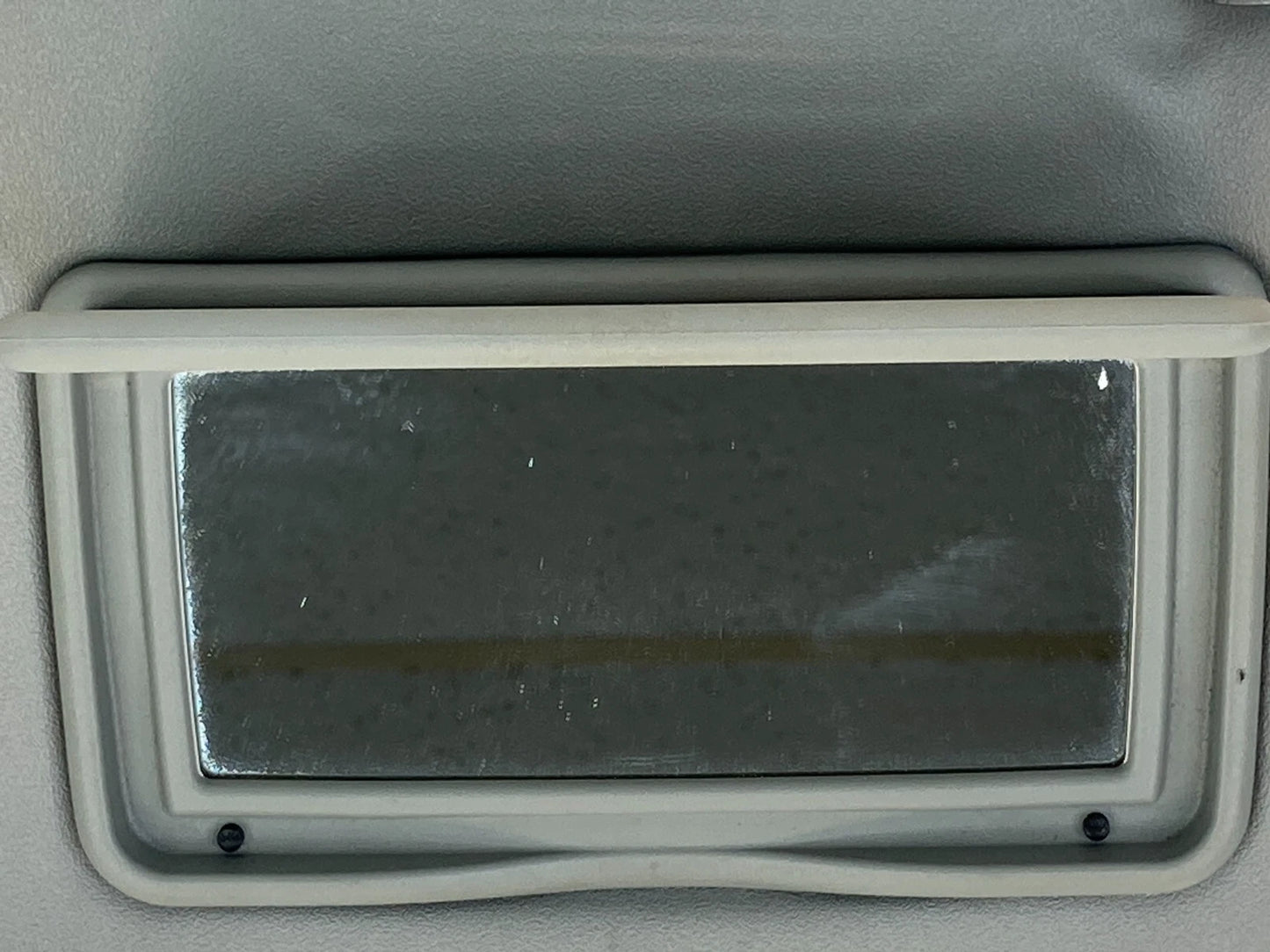 2008-2017 MITSUBISHI LANCER FRONT RIGHT PASSENGER SUNVISOR SUN VISOR SHADE GREY
