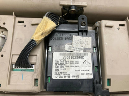 2002 2003 LEXUS ES300 2004 ES330 OVERHEAD CONSOLE DOME MAP LIGHT 89755-0W070