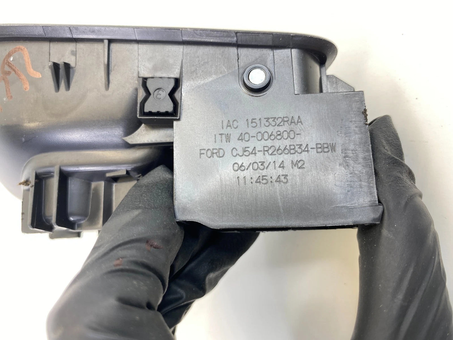 2013-2019 FORD ESCAPE REAR RIGHT INTERIOR INNER DOOR HANDLE OEM CJ54-R266B34-BBW
