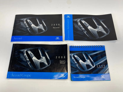 2006 HONDA ACCORD COUPE OWNER'S MANUAL WARRANTIES & QUICK START GUIDE BOOKS OEM