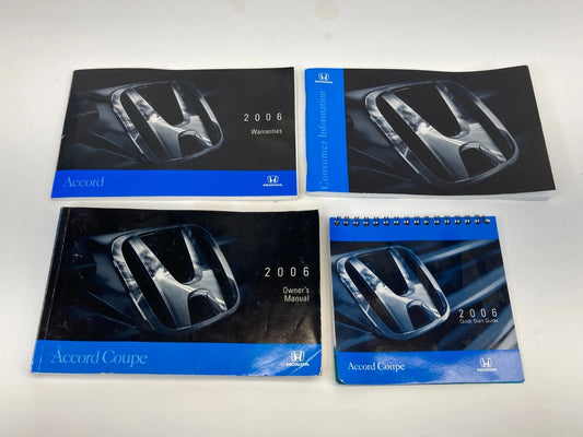 2006 HONDA ACCORD COUPE OWNER'S MANUAL WARRANTIES & QUICK START GUIDE BOOKS OEM