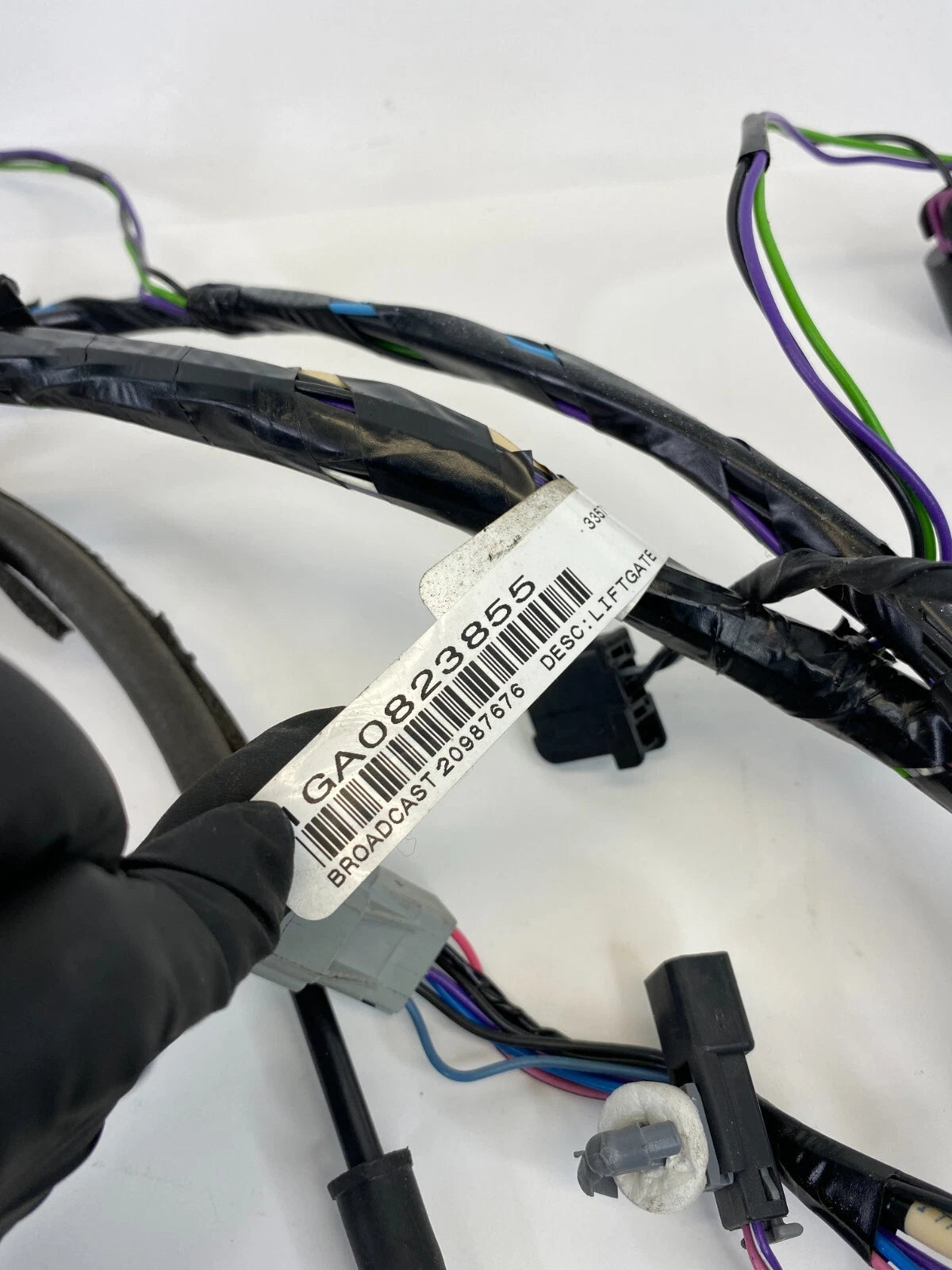 09-12 GMC ACADIA TRUNK LID LIFTGATE BACK TAILGATE WIRE WIRING HARNESS 20987676