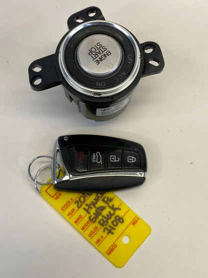 2017-2019 HYUNDAI SANTA FE ENGINE IGNITION START STOP BUTTON W/ SMART KEY OEM