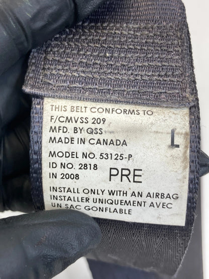 2009 2010 TOYOTA MATRIX FRONT LEFT DRIVER SIDE SEAT BELT RETRACTOR BLACK OEM