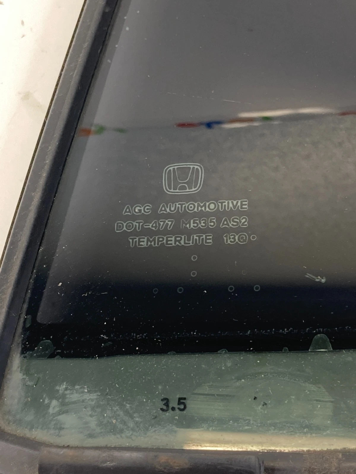 2013-2015 Honda Civic Rear Left Side Quarter Vent Window Glass 73491-TR6 OEM