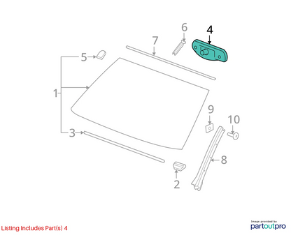 09-16 CHEVROLET TRAVERSE INTERIOR REAR VIEW MIRROR ONSTAR AUTO DIM OEM 22915243