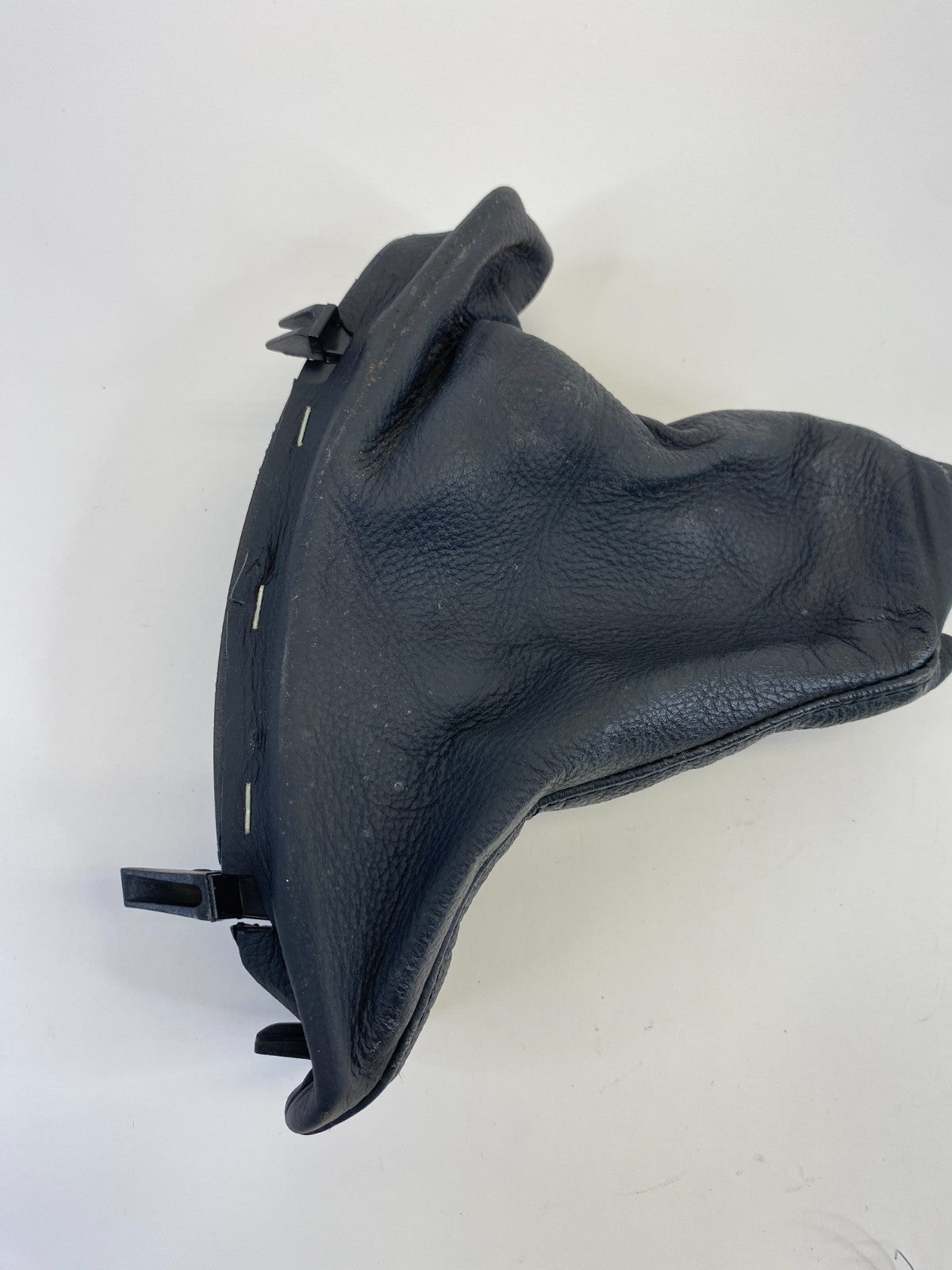 06 07 BMW 530xi Emergency Parking Brake Boot Handle Cover Leather 34427034091