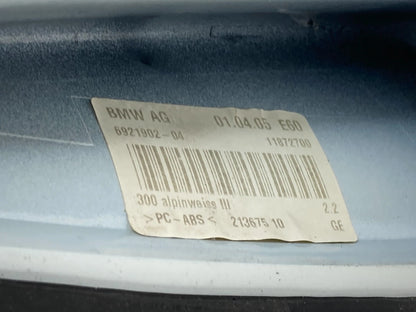 04-07 BMW 530I 525I ROOF MOUNT SHARK FIN RADIO ANTENNA COVER TRIM 6921902-04 OEM