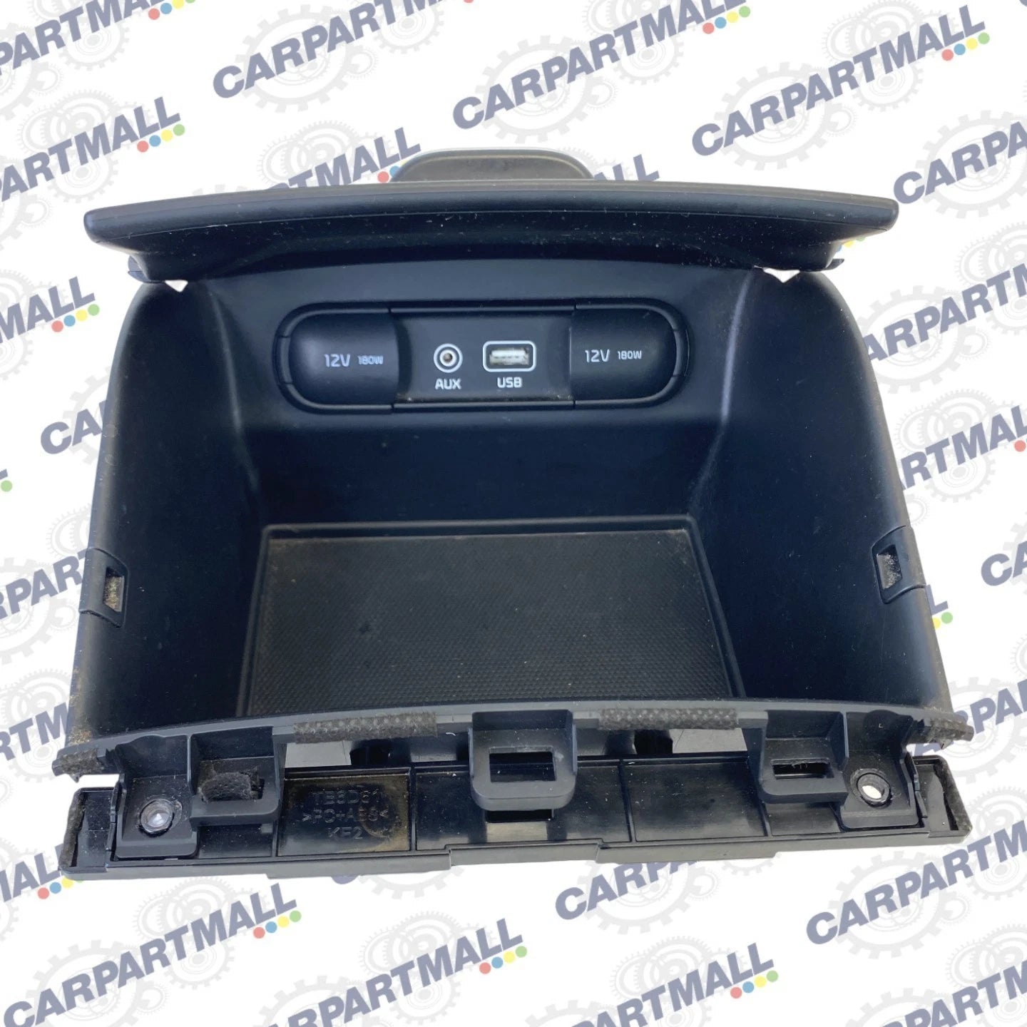 16 17 18 KIA SORENTO CENTER CONSOLE STORAGE TRIM TRAY W/ CHARGERS AUX & USB OEM