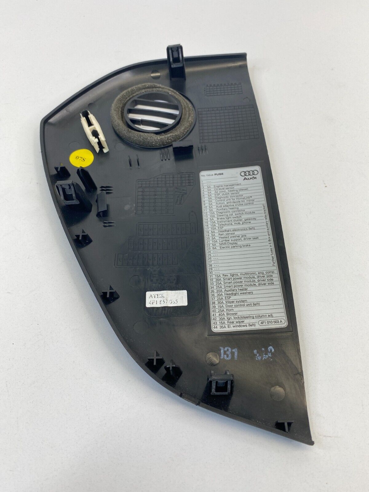 2007-2011 Audi A6 Quattro S6 Instrument Panel Dash Left Side End Cap Cover OEM