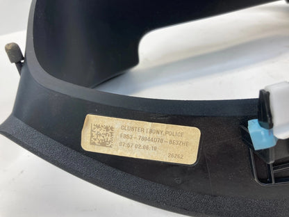 16-19 FORD EXPLORER POLICE INTERCEPTOR DASH CLUSTER BEZEL TRIM FB5378044D70BE