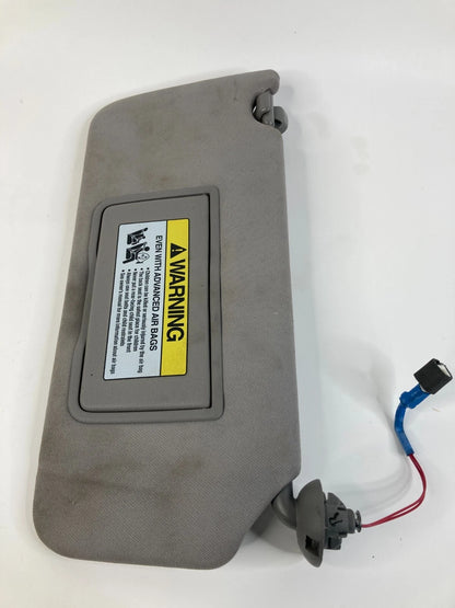 2008-2012 HONDA ACCORD ROOF RIGHT PASSENGER SUN VISOR SUNVISOR W/ LIGHTS GRAY