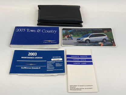 2003 Chrysler Town & Country Owner's Manual Guide Warranty Information w/ Case