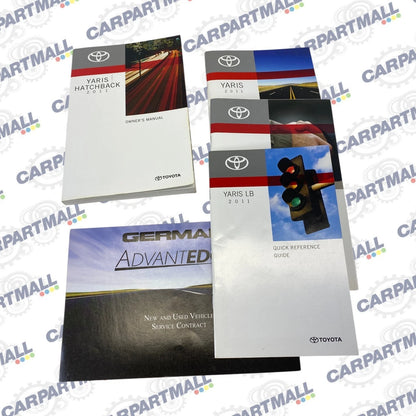 2011 TOYOTA YARIS HATCHBACK OWNERS MANUAL SET WITH CASE BOOKS OEM