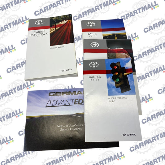 2011 TOYOTA YARIS HATCHBACK OWNERS MANUAL SET WITH CASE BOOKS OEM
